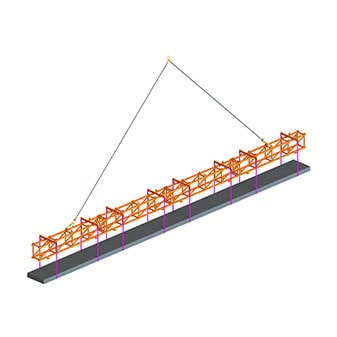 Lattice Spreader Beam Lifting Roof Sheets