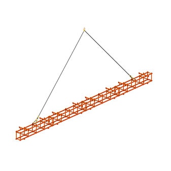 Lattice Spreader Beam Without Load