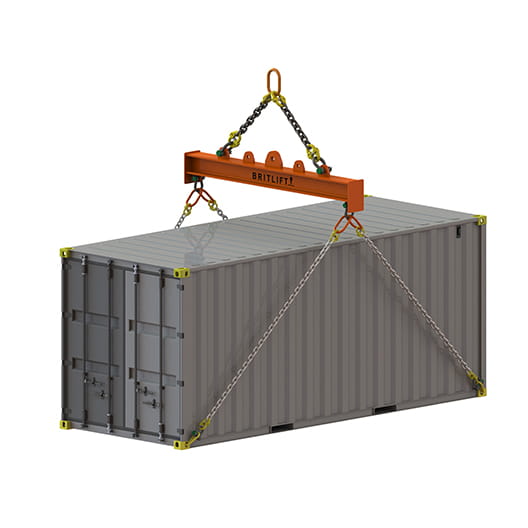 low headroom container lifting