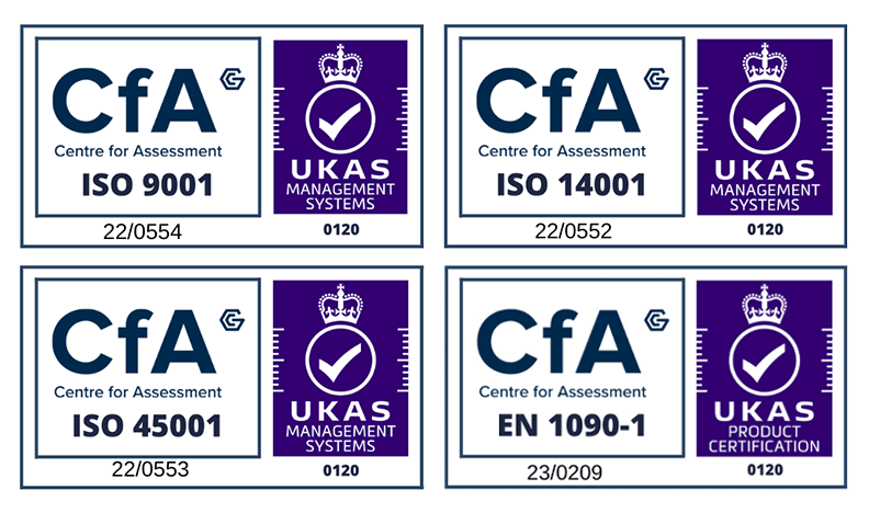 ISO, EN Certified Badges