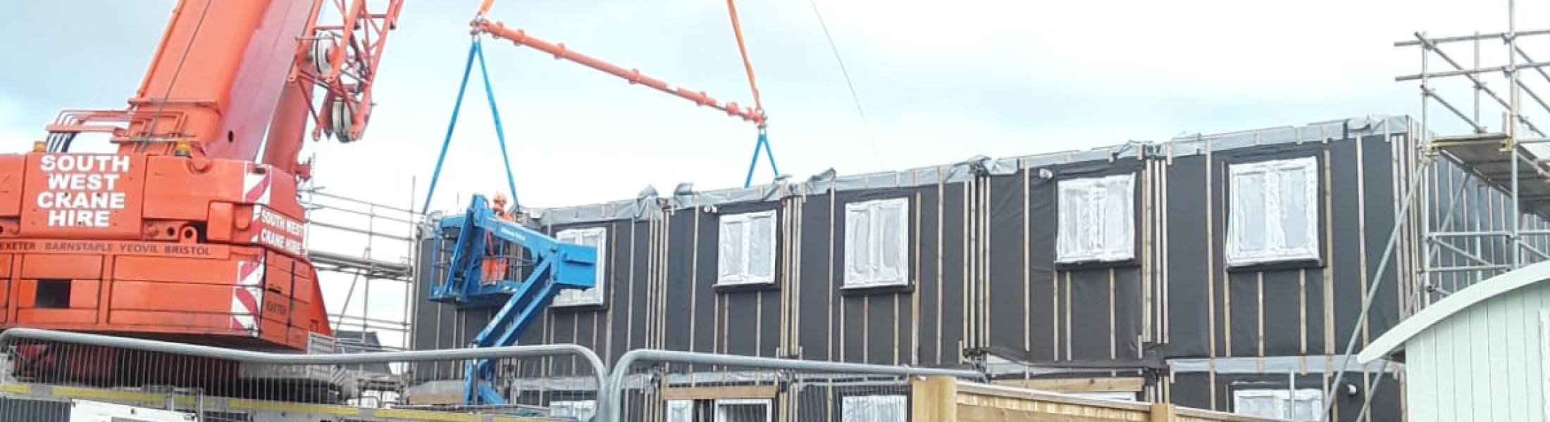 Modular Beams Ensure Safe Lifting Of Modular House Britlift